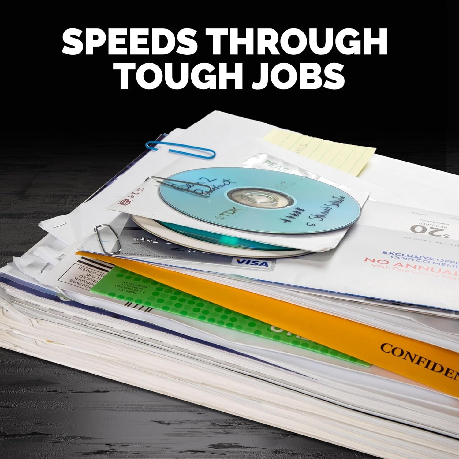 Mfg Co. 5015401 Powershred LX220 20 Manual Sheet Capacity Micro-Cut Shredder - Black